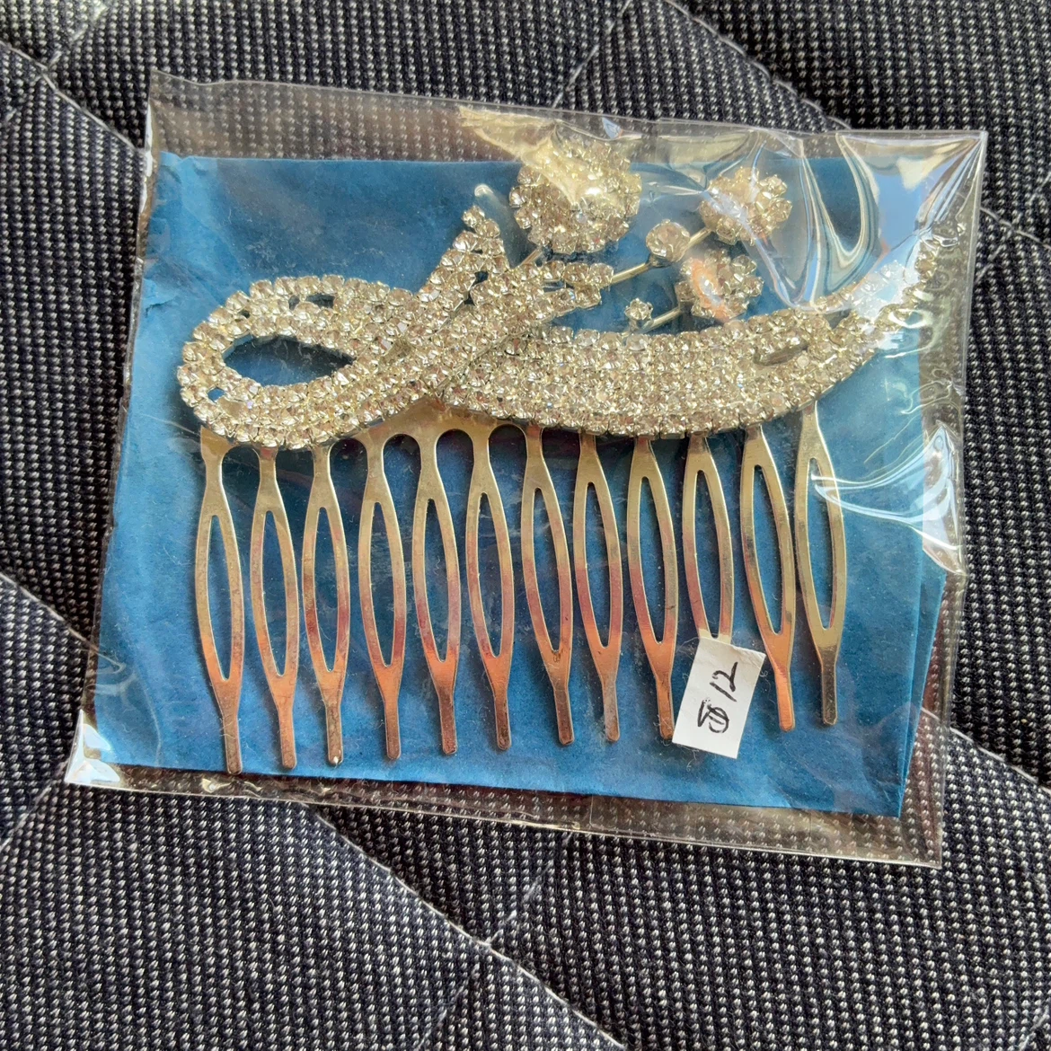 ラインストーン ヘアコーム 髪飾り