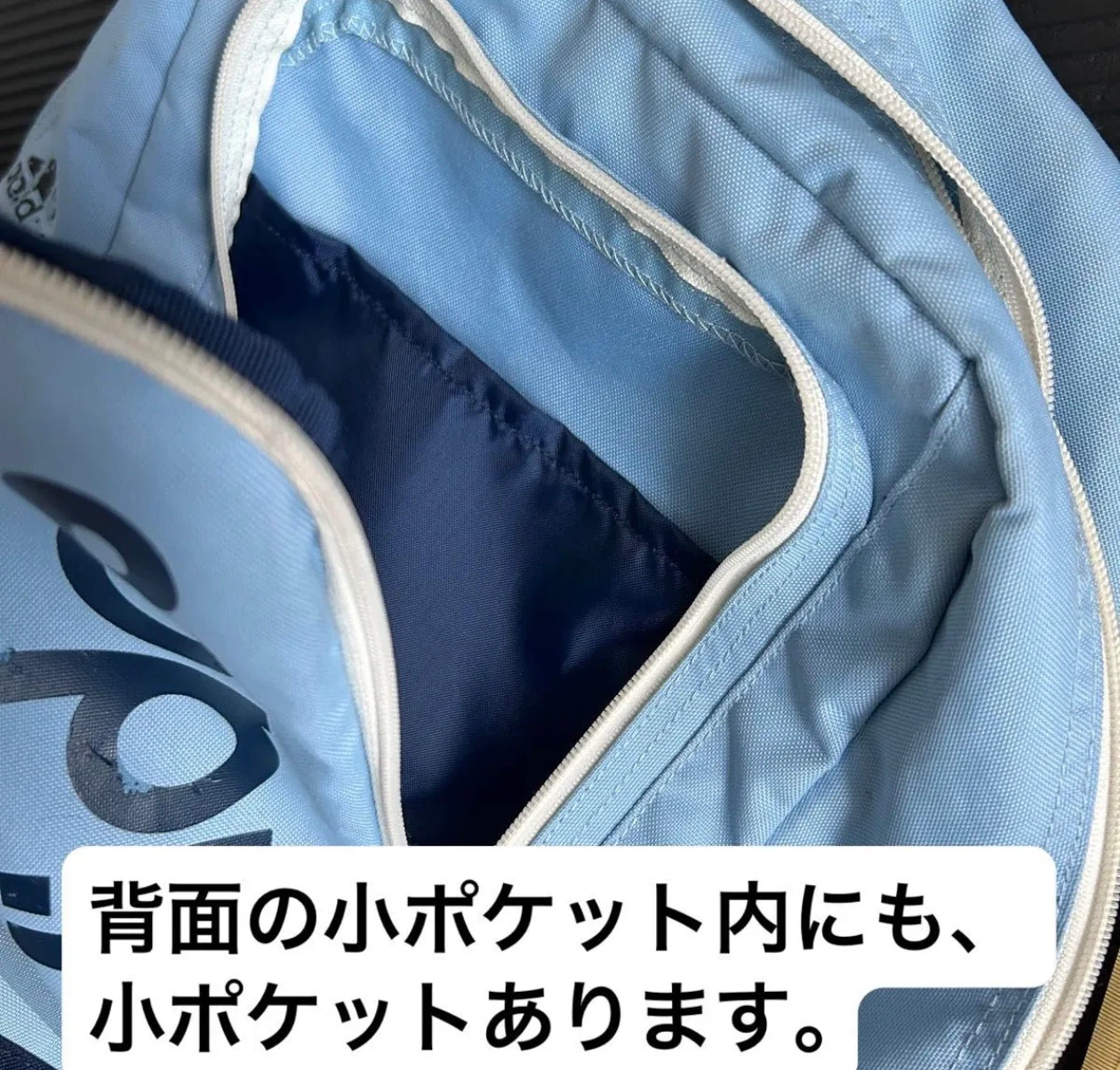 アディダス バックパック ライトブルーの写真7枚目