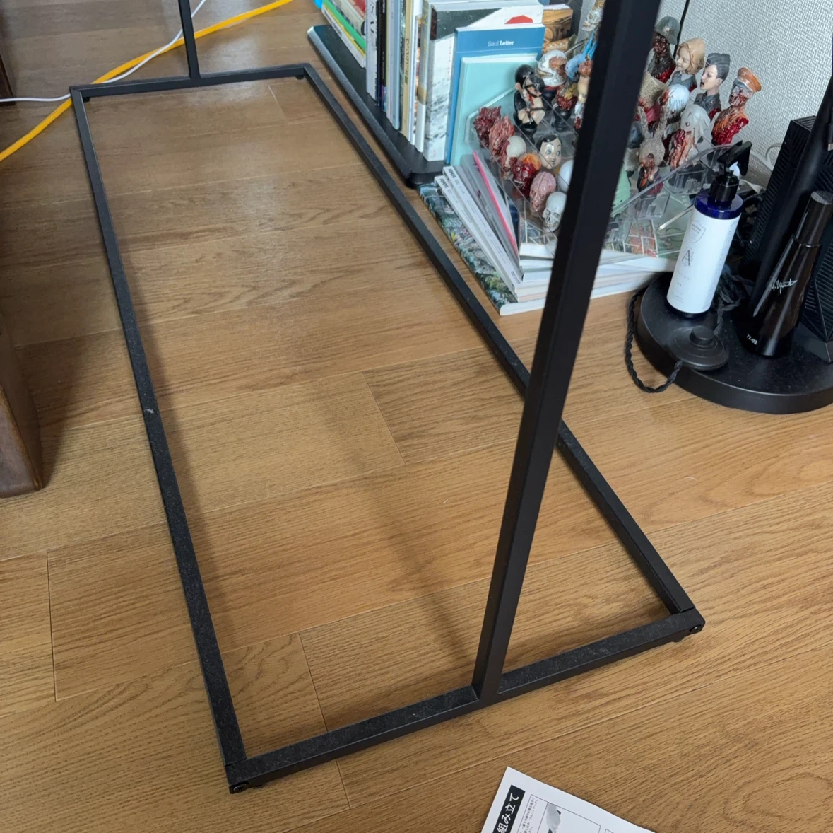 ハンガーラック ブラック 120×150 解体済み お届けも可能の写真2枚目