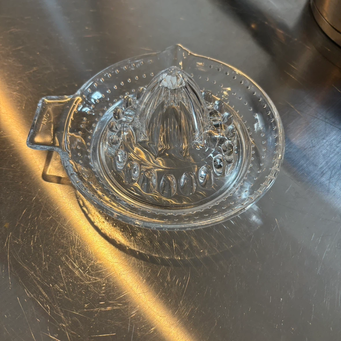 ガラス製 レモン絞り器