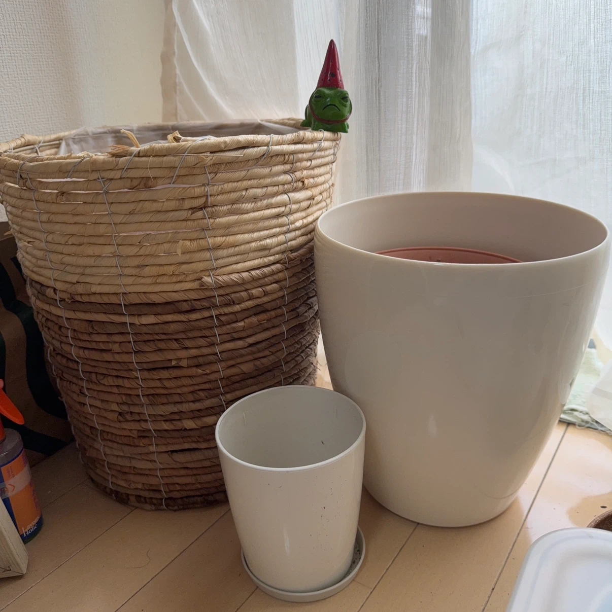 植木鉢・バスケット 3点セット