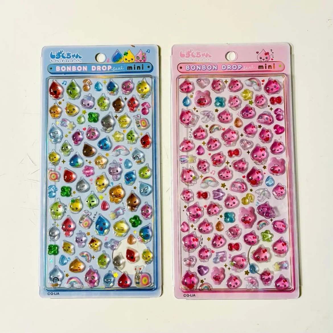 【正規品】しずくちゃん ボンボンドロップシール mini 2種セット