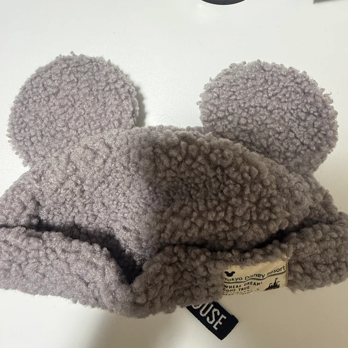 東京ディズニーリゾート ボアキャップ ミッキーグレー