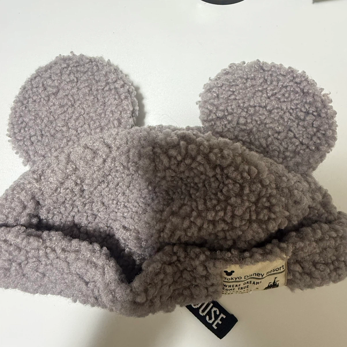 東京ディズニーリゾート ボアキャップ ミッキーグレー