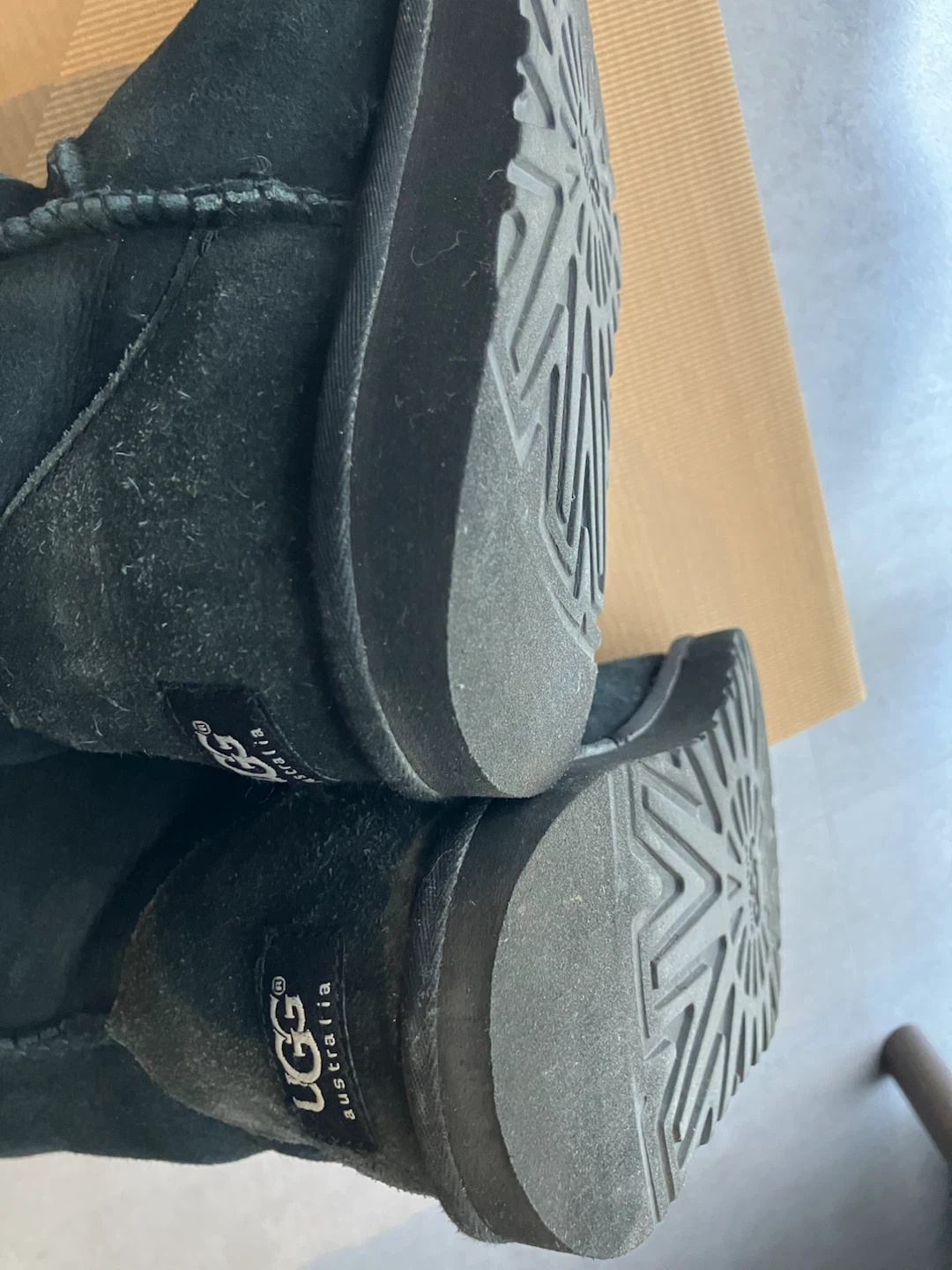 アグ(UGG)ムートンブーツ 黒 23cmの写真3枚目
