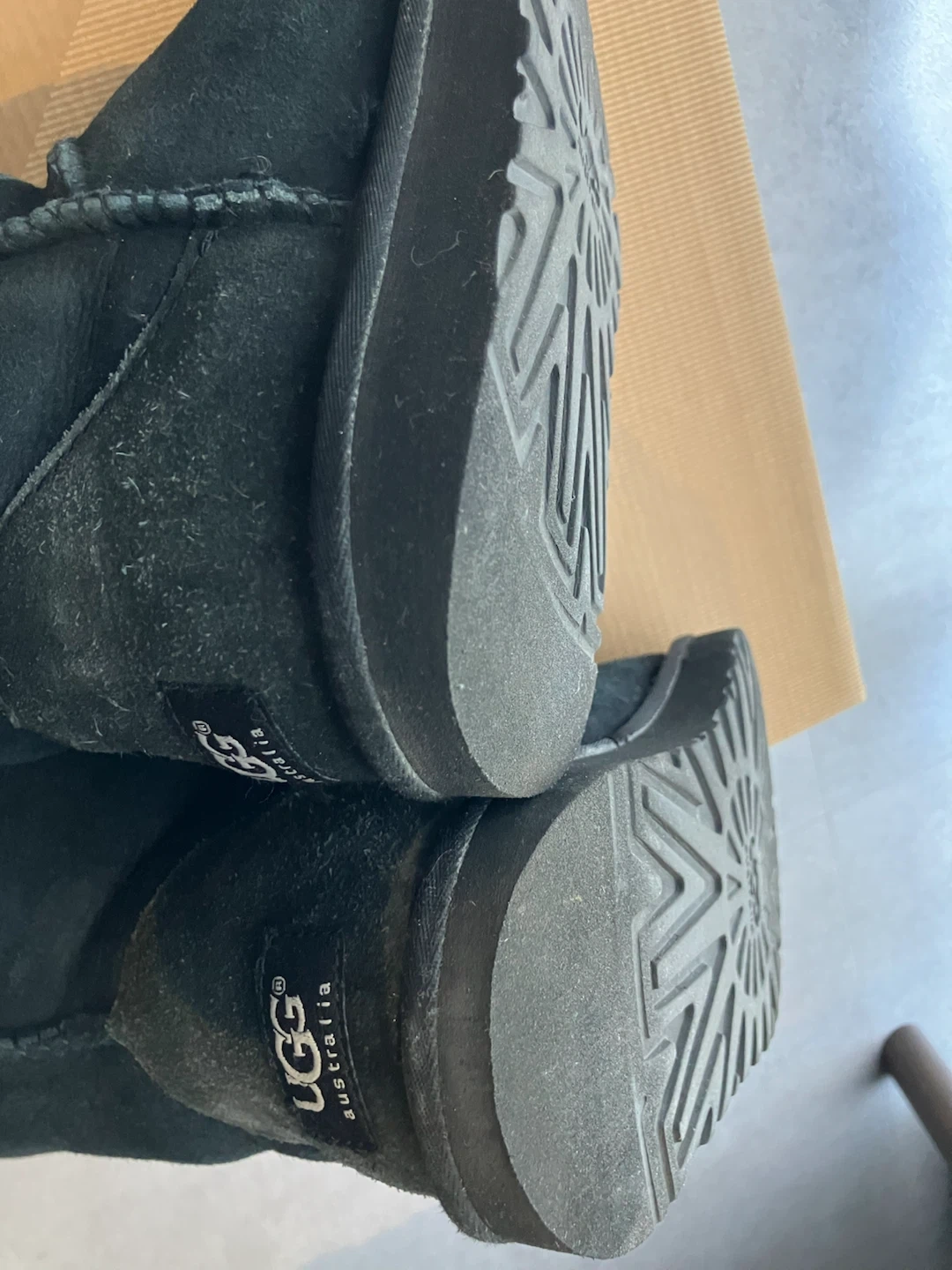 アグ(UGG)ムートンブーツ 黒 23cmの写真3枚目