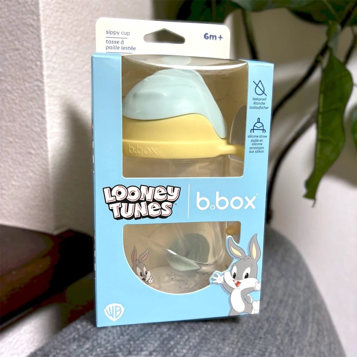 【未使用】b box ストローマグ シッピーカップ ルーニーチューンズ
