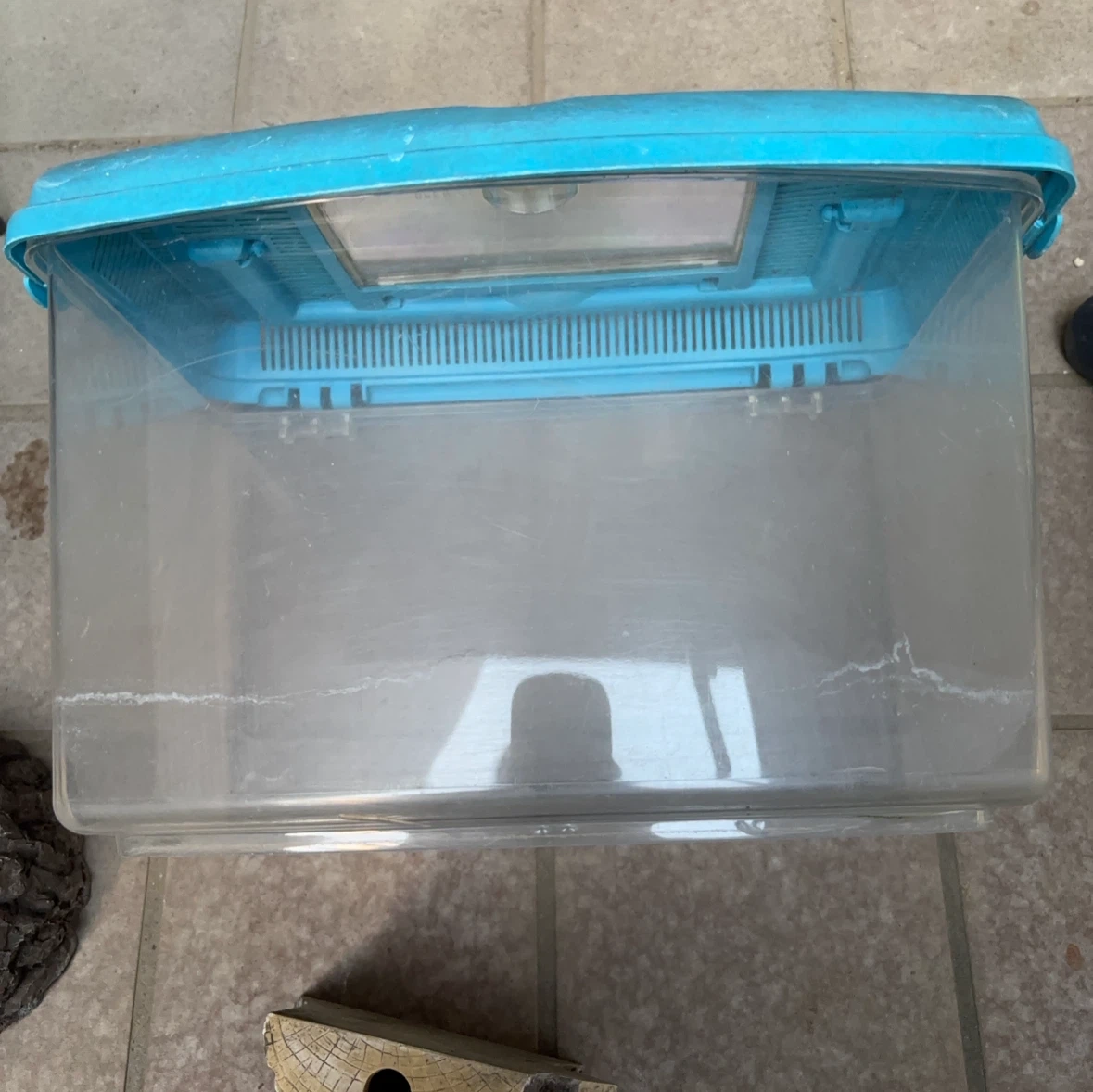 昆虫飼育ケース・木製風の置物セットの写真2枚目