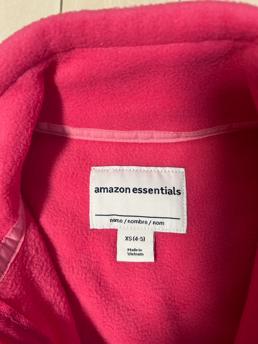未使用◇アマゾンエッセンシャルズ フリース ピンク XS(4-5)の写真8枚目