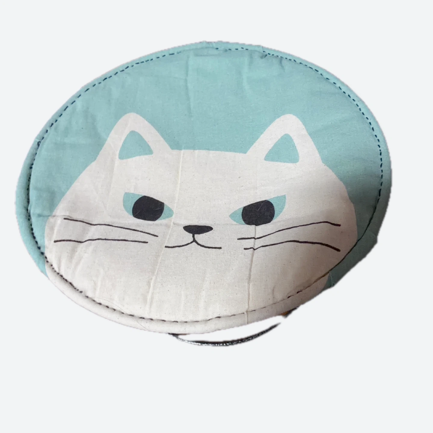 猫柄 丸型 鍋敷き ミトン