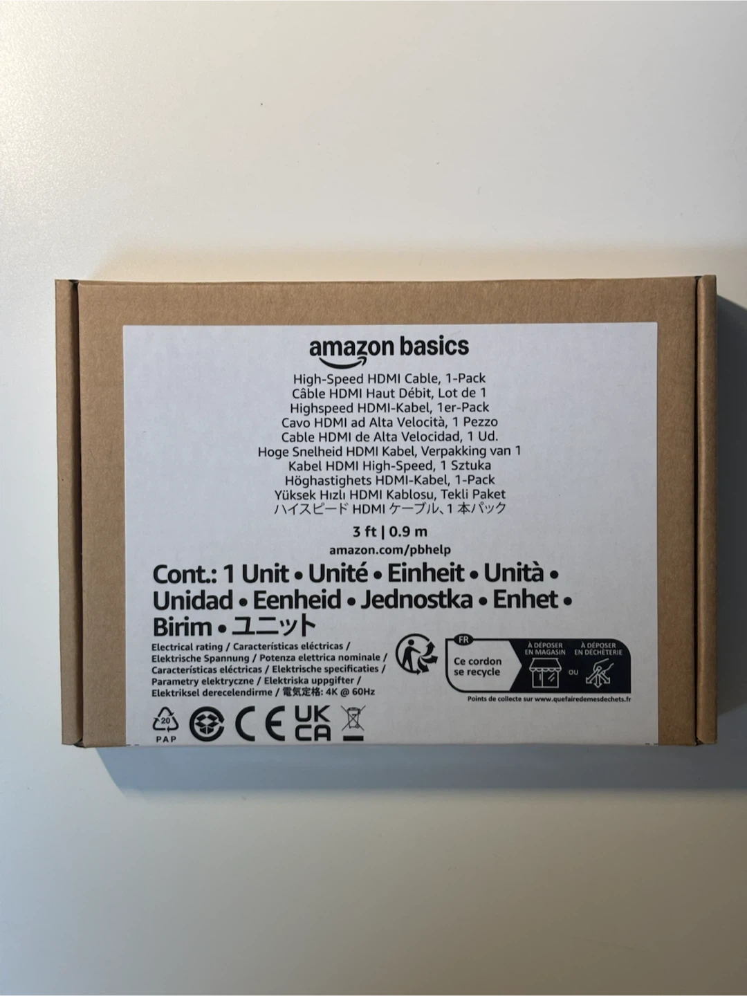 Amazonベーシック HDMIケーブル 0.9mの写真3枚目