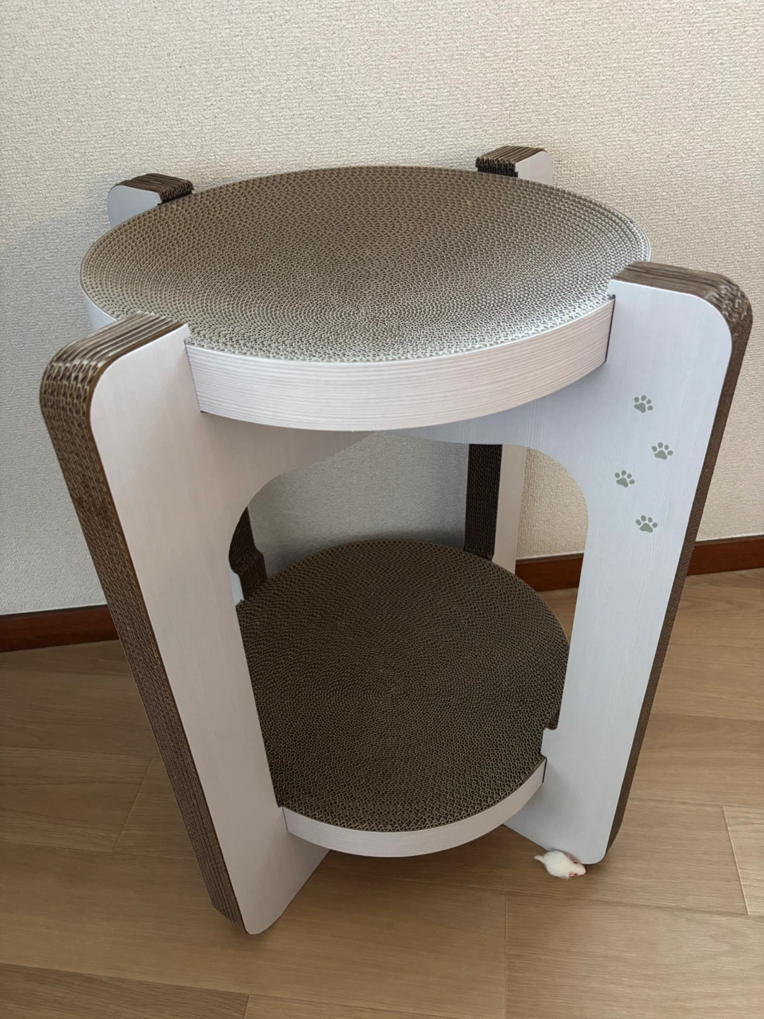 猫用 段ボール製 爪とぎタワー 2段