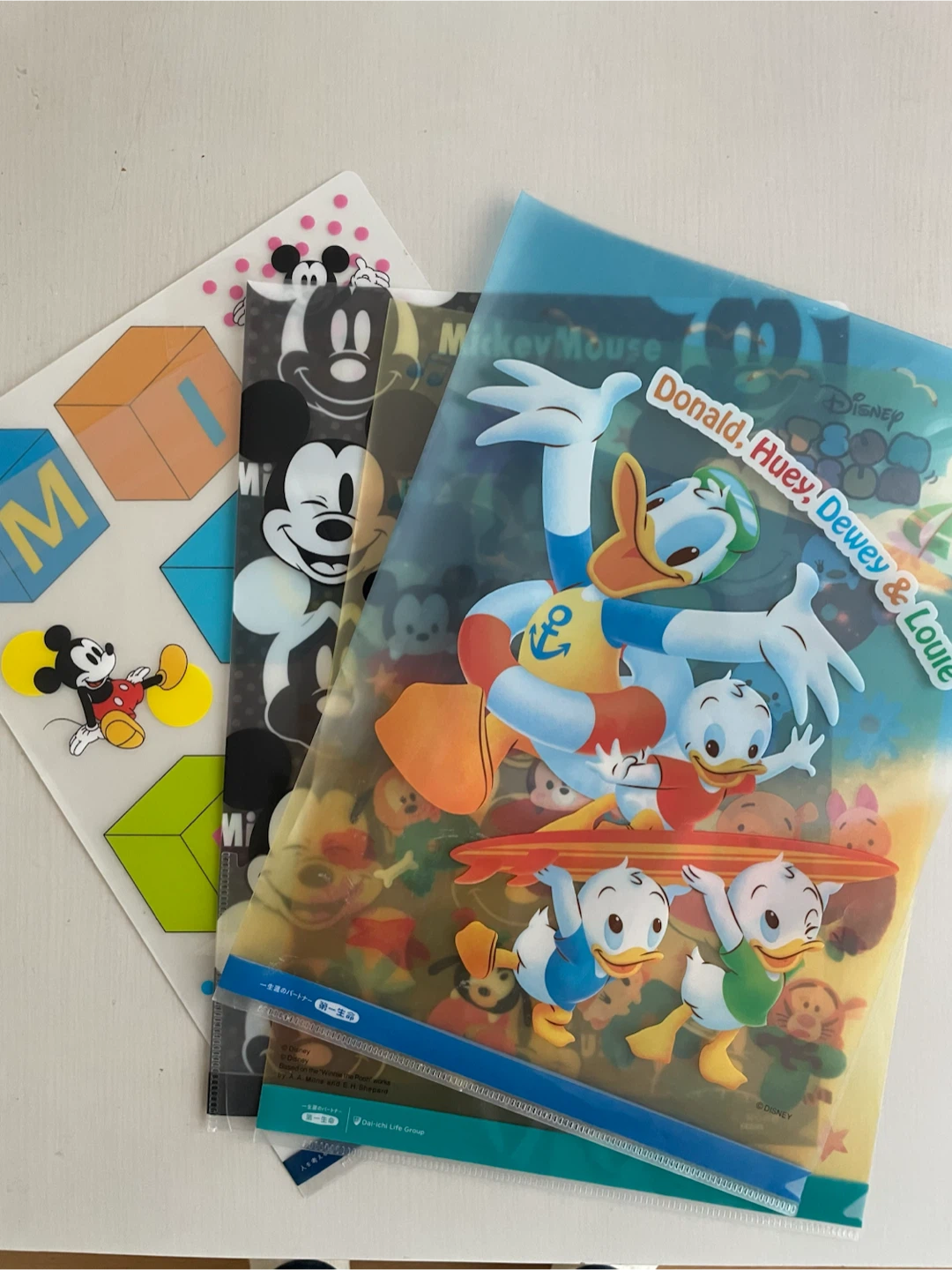 ディズニー クリアファイル 4枚セット