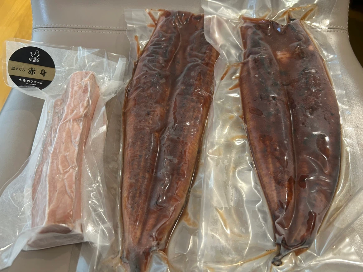 黒まぐろ赤身とうなぎの蒲焼き2 セット