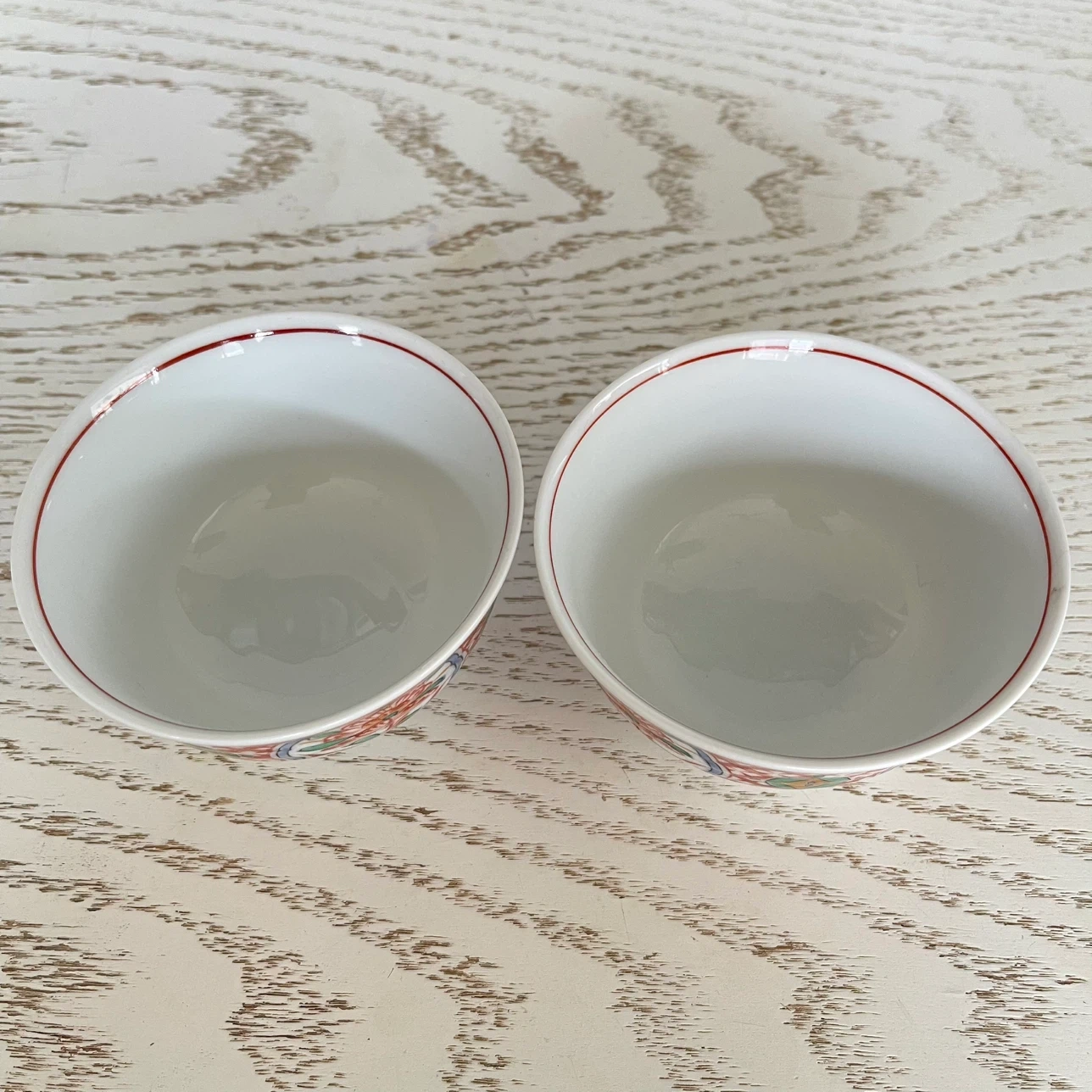 和食器 湯呑み 2個セット 染付 花柄の写真2枚目