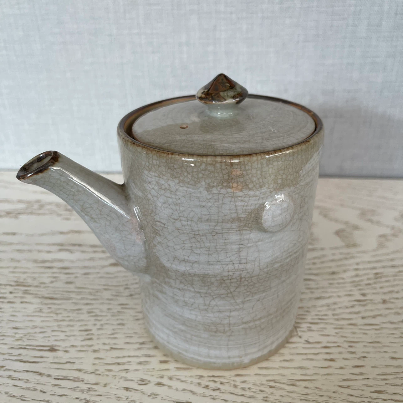 陶器製 湯差し 貫入仕上げ