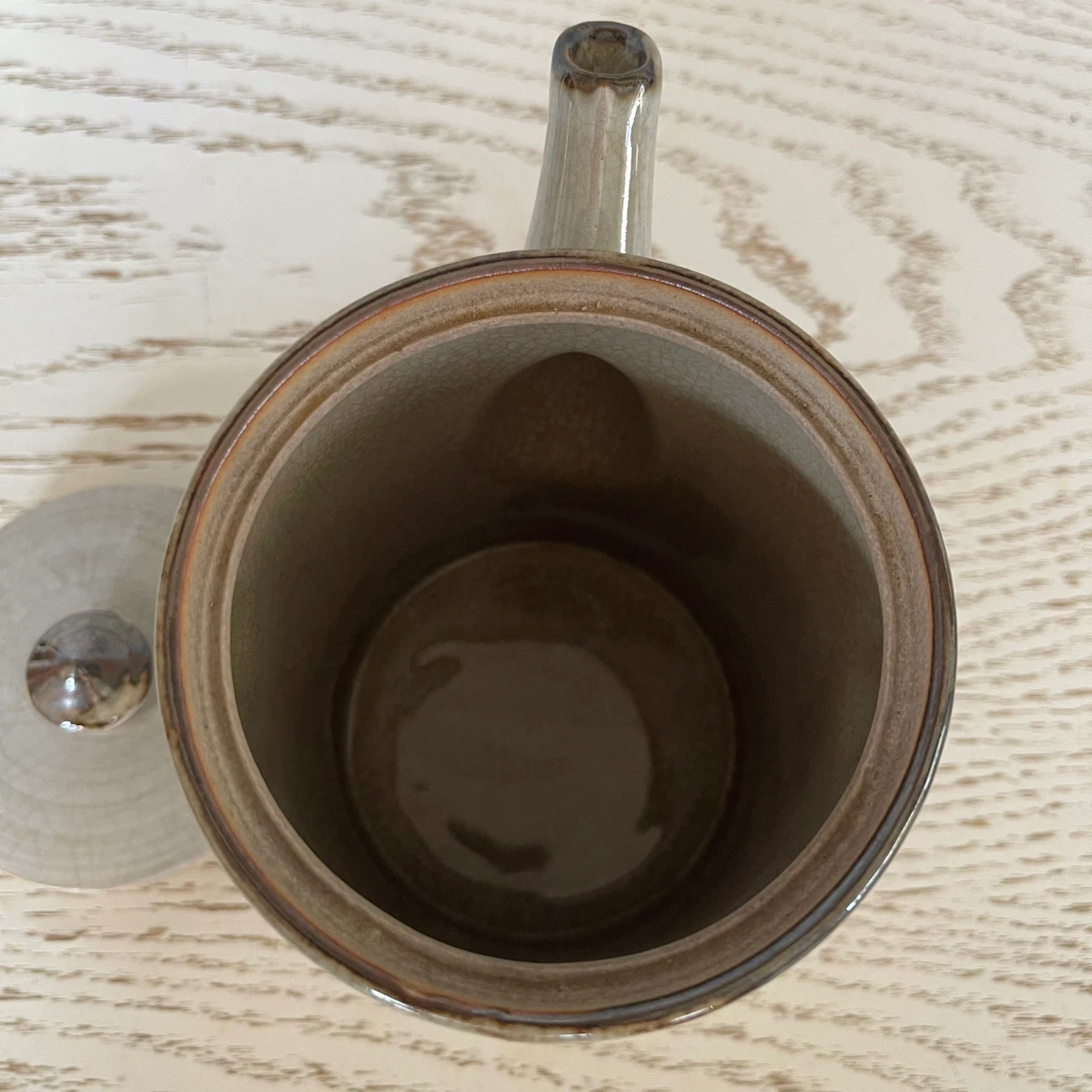 陶器製 湯差し 貫入仕上げの写真3枚目