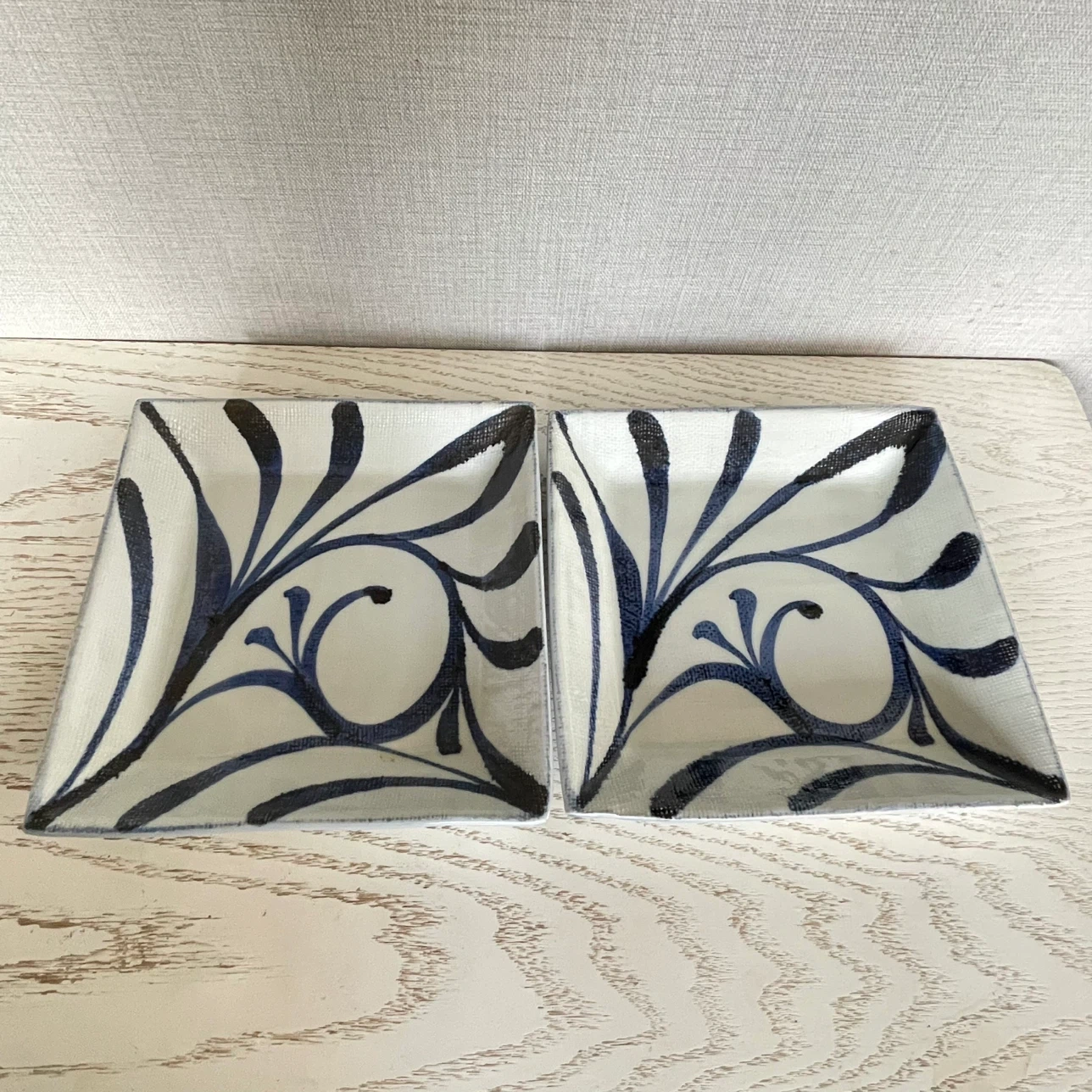 和食器 角皿 2枚セット 染付