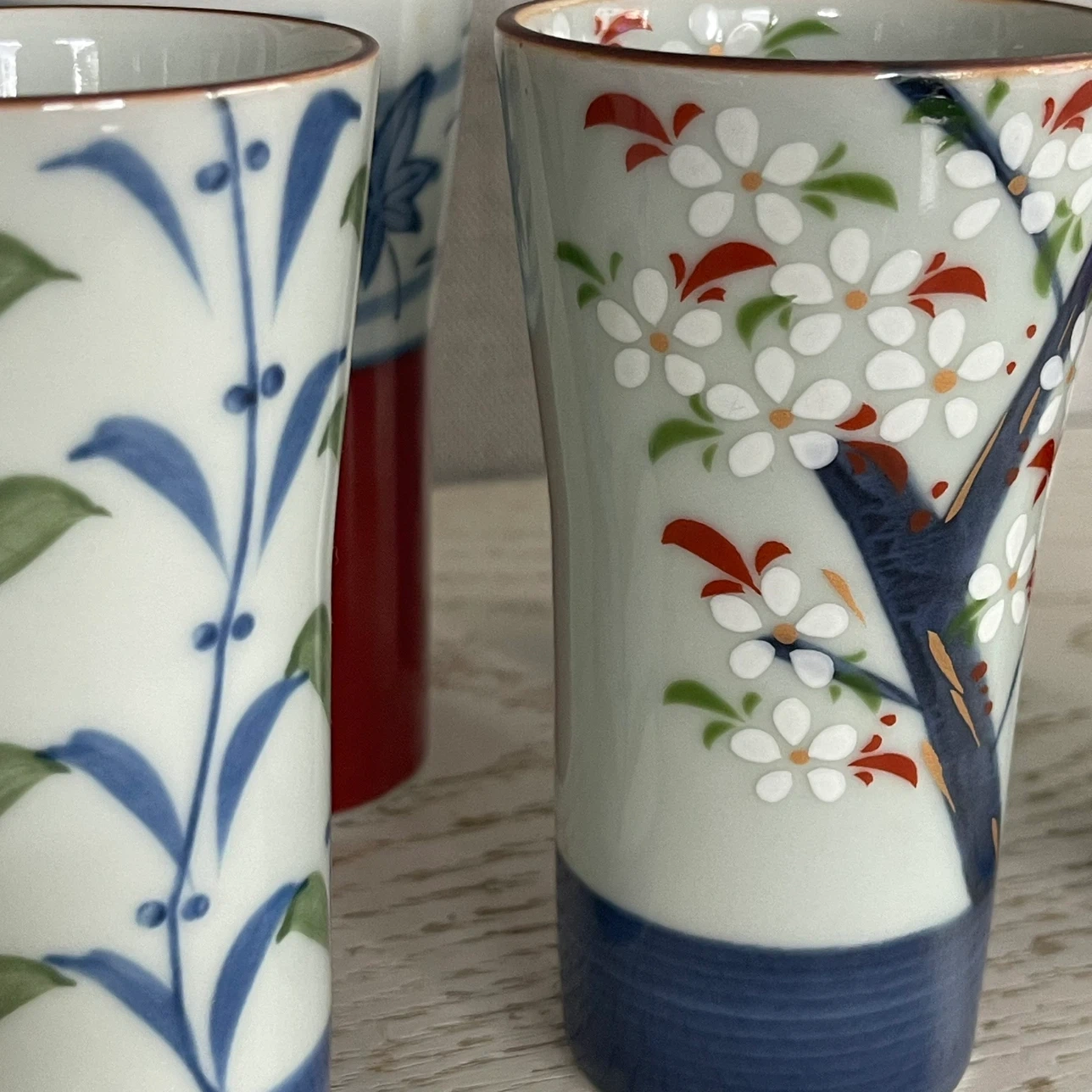 鹿山 陶器コップ 5客セット 和食器の写真2枚目
