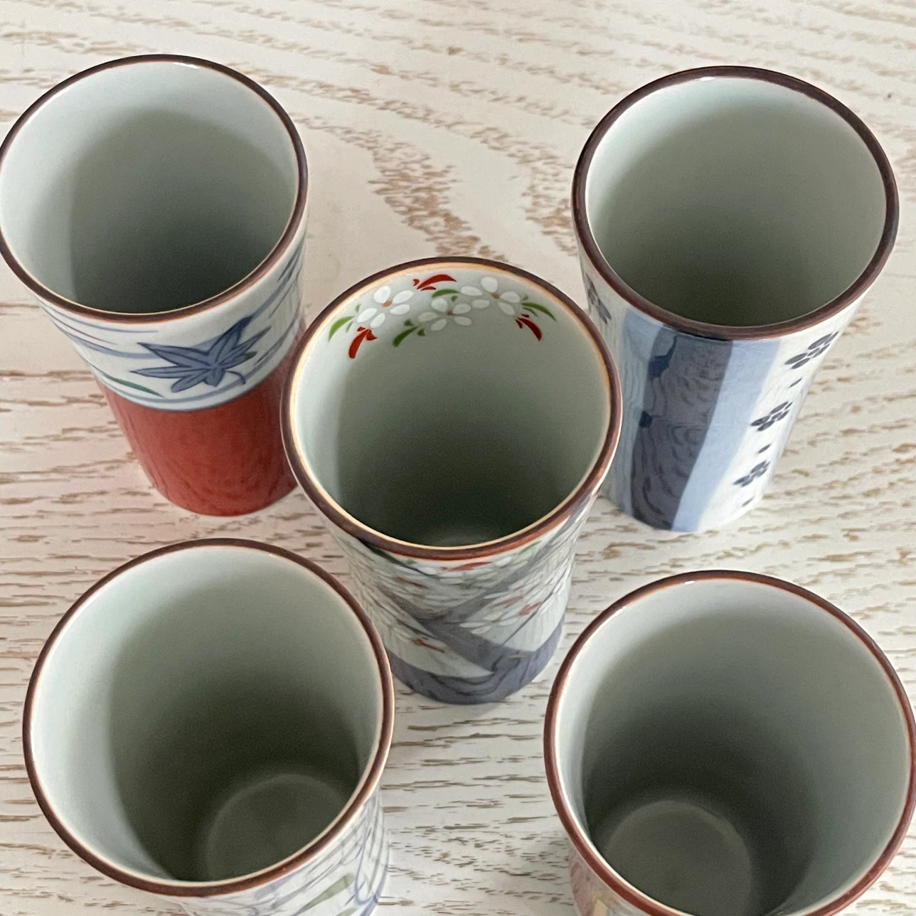 鹿山 陶器コップ 5客セット 和食器の写真5枚目