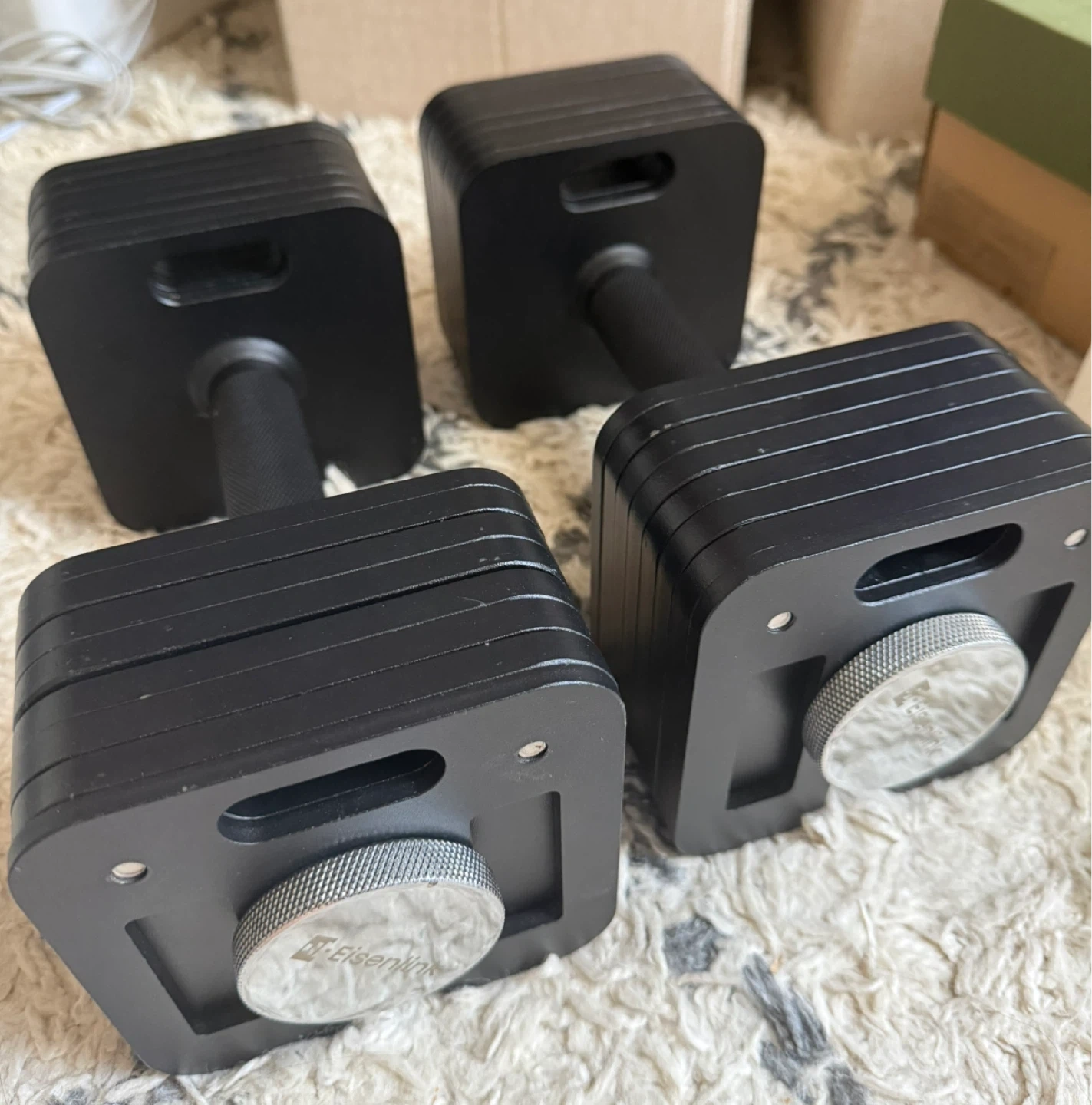 アイゼンリンク 可変式ダンベル 16kgx2個セット
