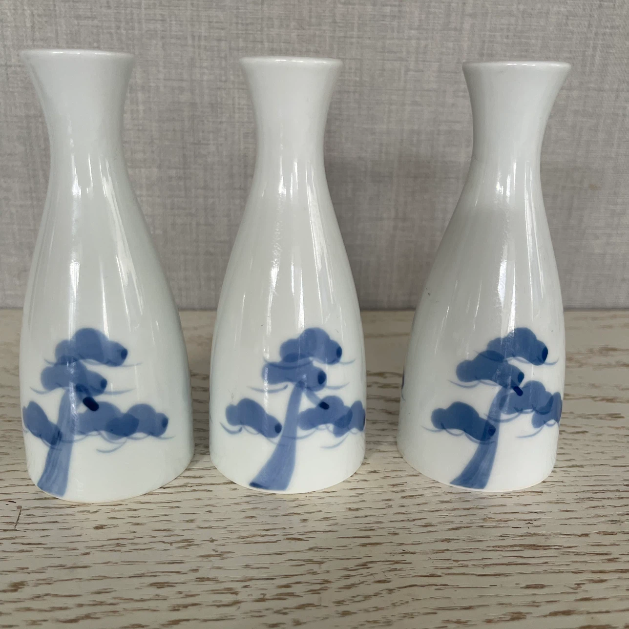 徳利 3本セット 松絵 陶器 酒器の写真2枚目