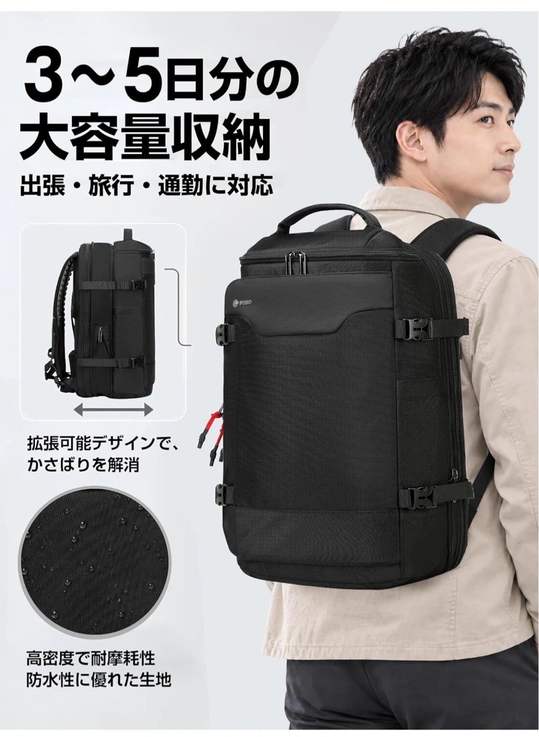【新品未使用】ビジネスリュック 多機能バックパックの写真4枚目