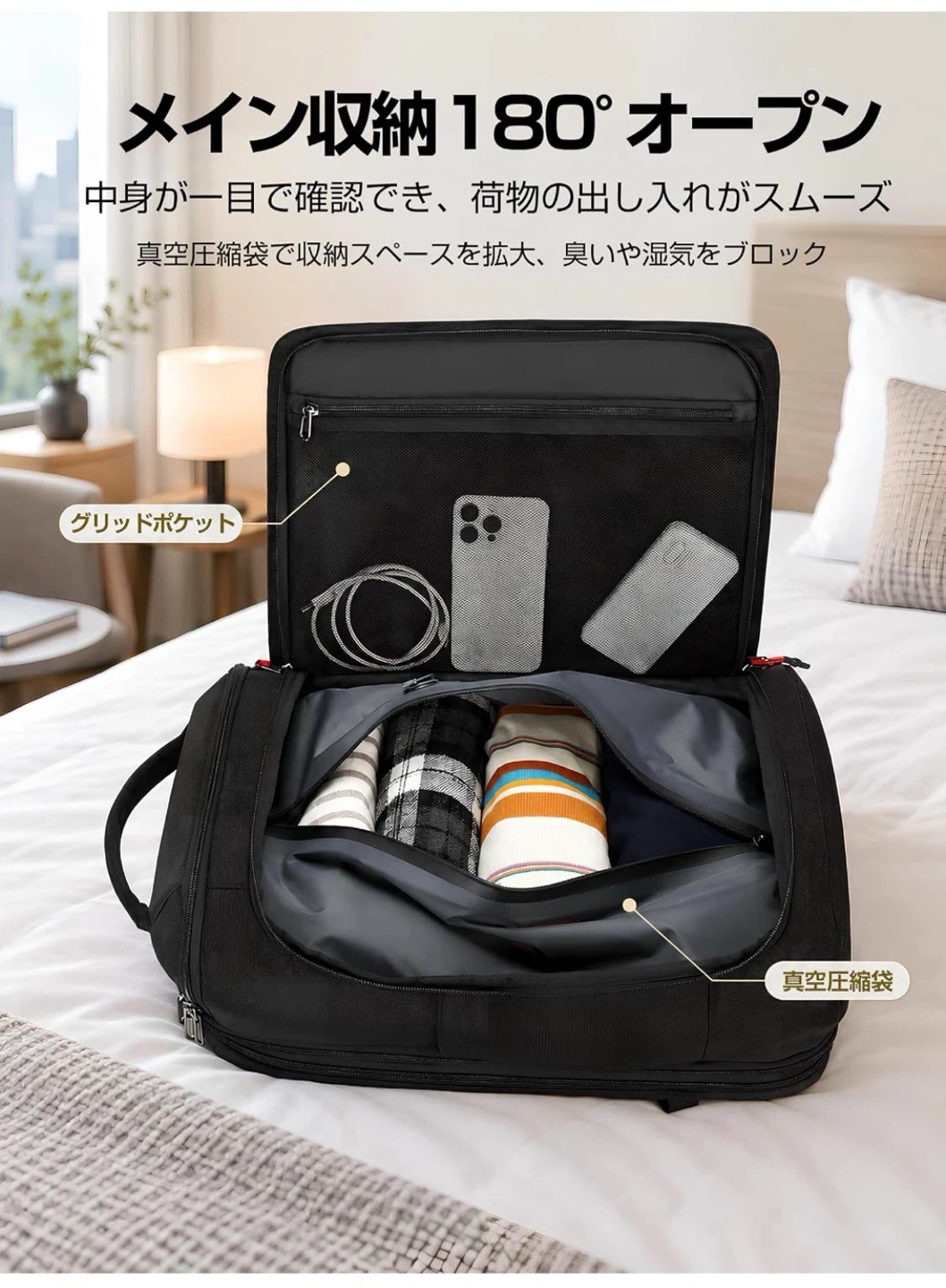【新品未使用】ビジネスリュック 多機能バックパックの写真5枚目