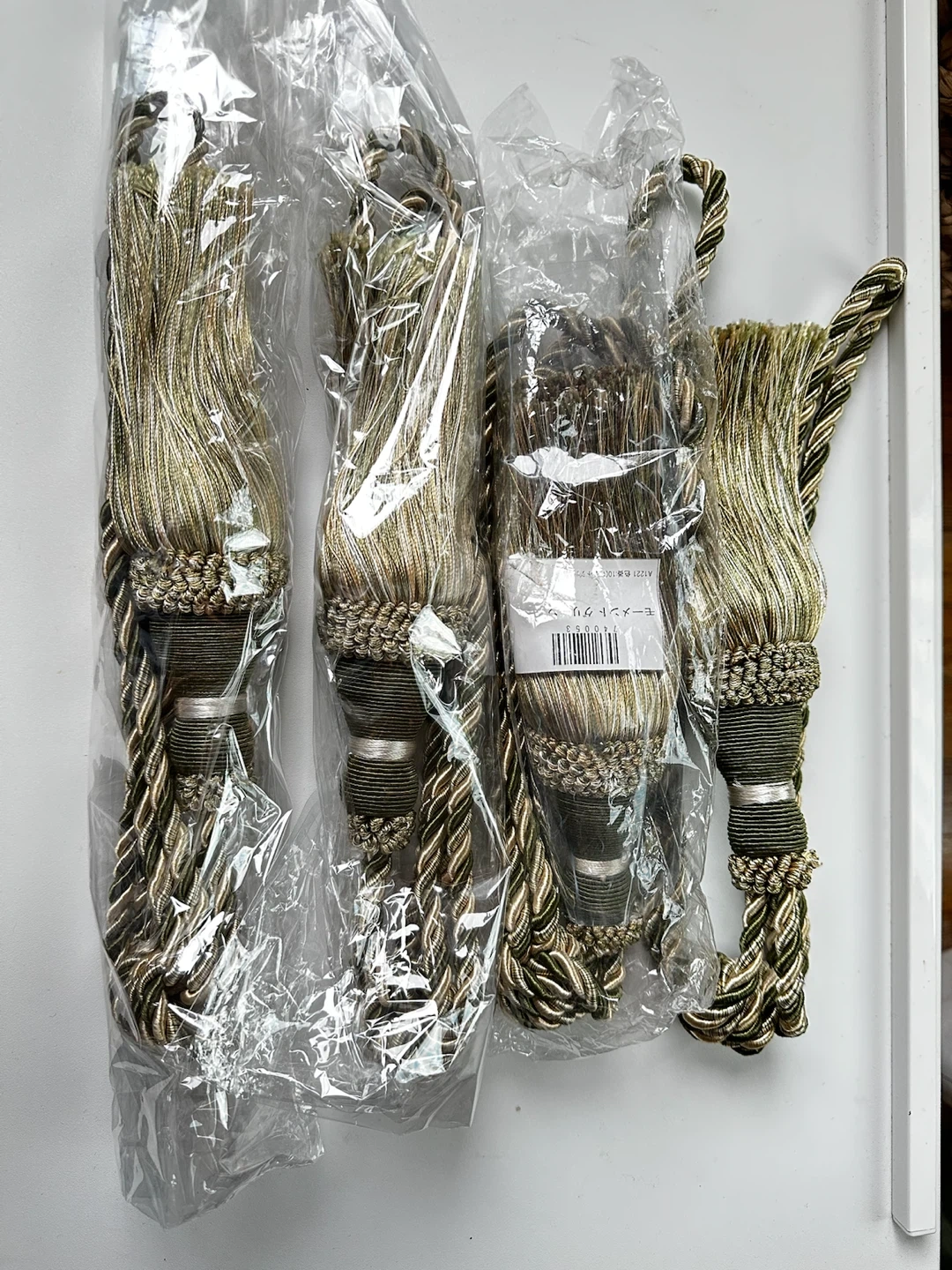【未使用品含】カーテンタッセル 4本セット グリーンの写真3枚目