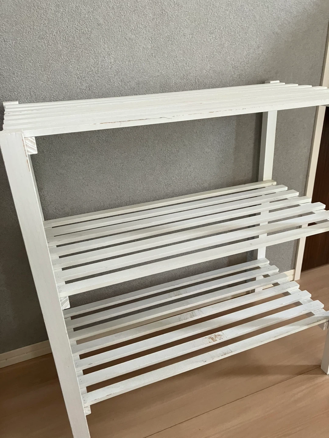 木製3段ラック⭐︎飾り棚 ホワイトの写真2枚目