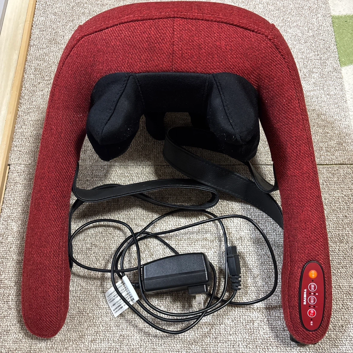 THRIVE スライヴ 首肩マッサージャー グラネススマート MD-455 レッド