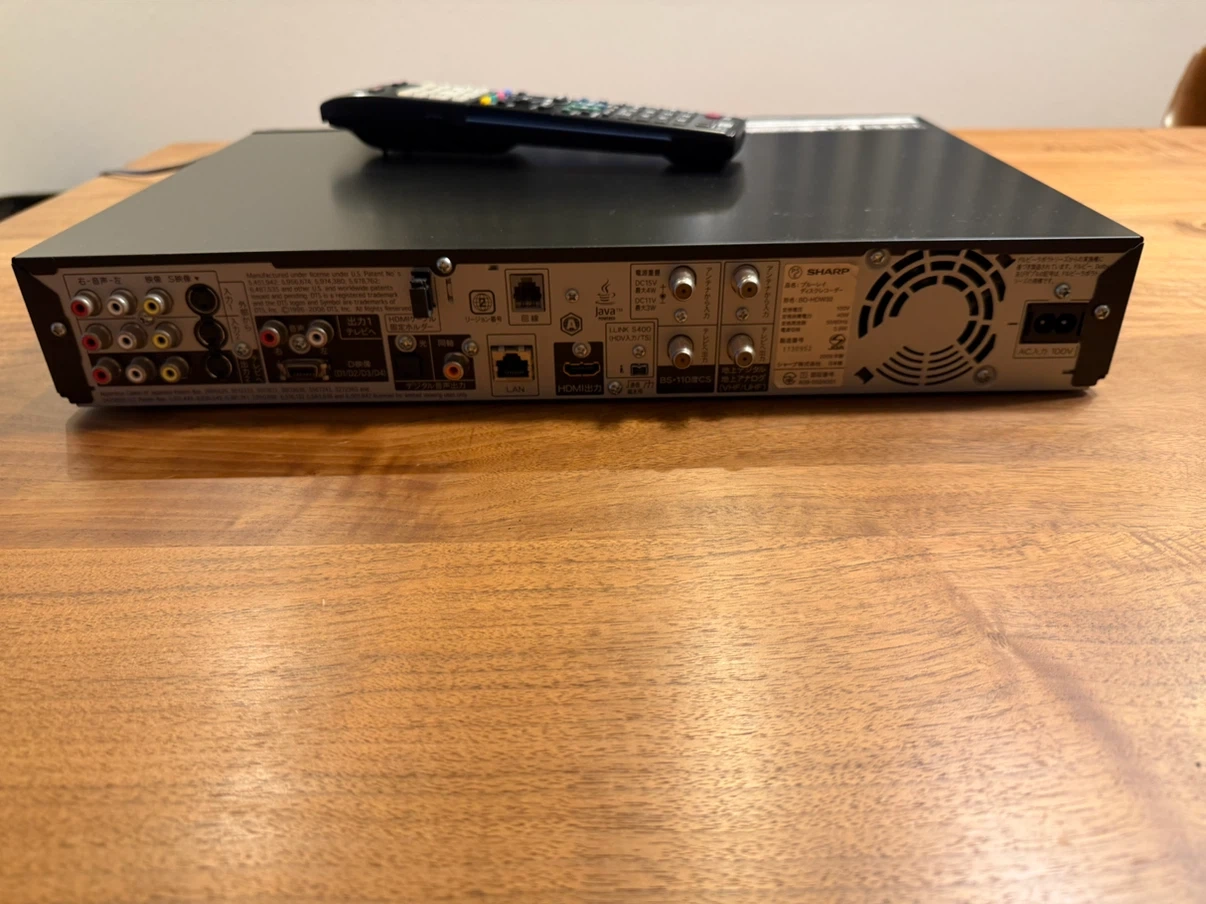 シャープ ブルーレイレコーダー BD-HDW32の写真3枚目