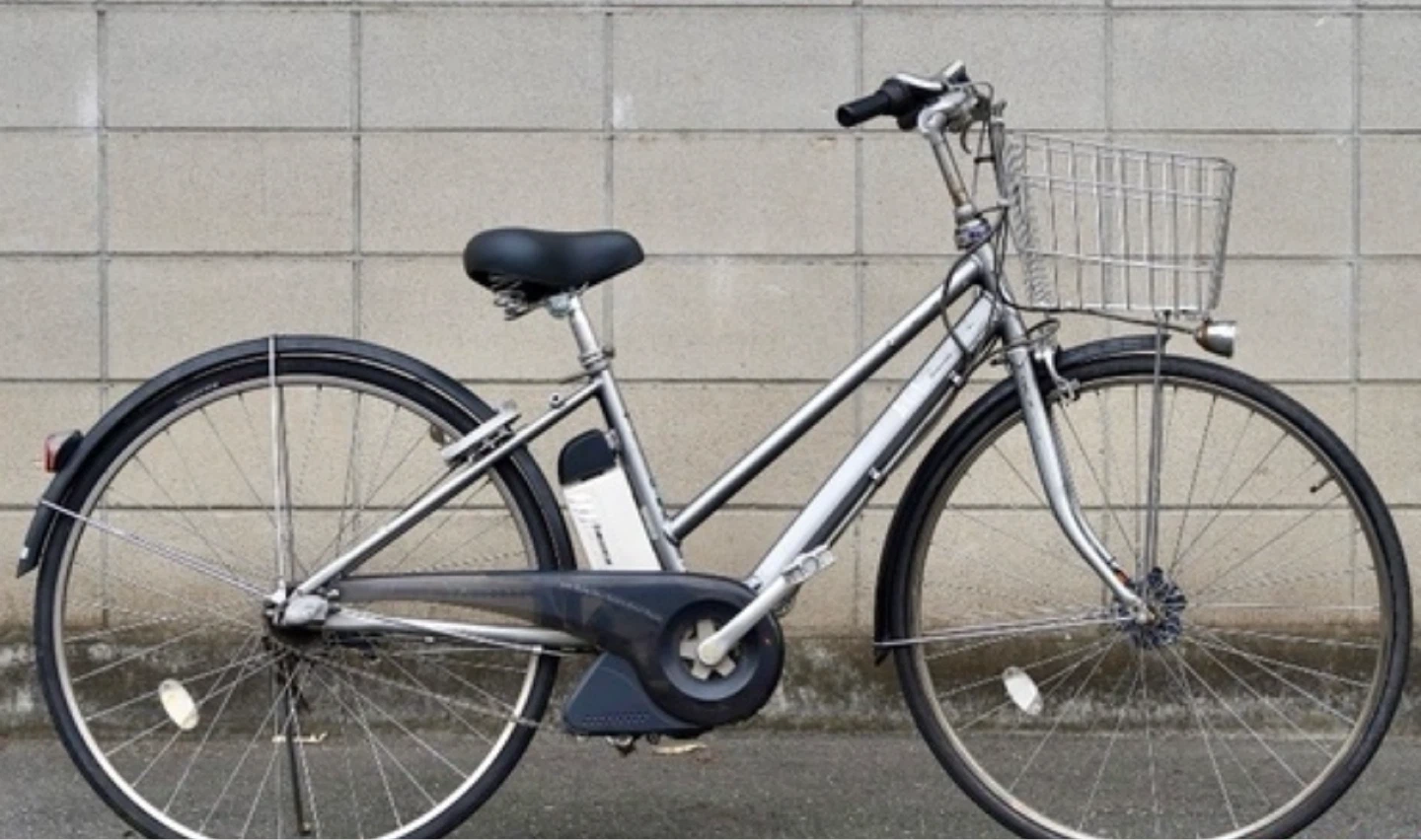 電動アシスト 電動自転車 ブリヂストン 27インチ アシスト 1人乗り 自転車 シルバーの写真4枚目