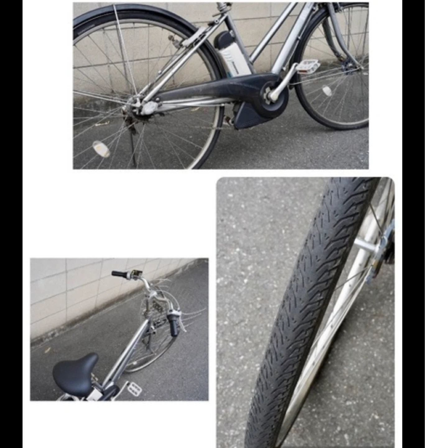 電動アシスト 電動自転車 ブリヂストン 27インチ アシスト 1人乗り 自転車 シルバーの写真2枚目