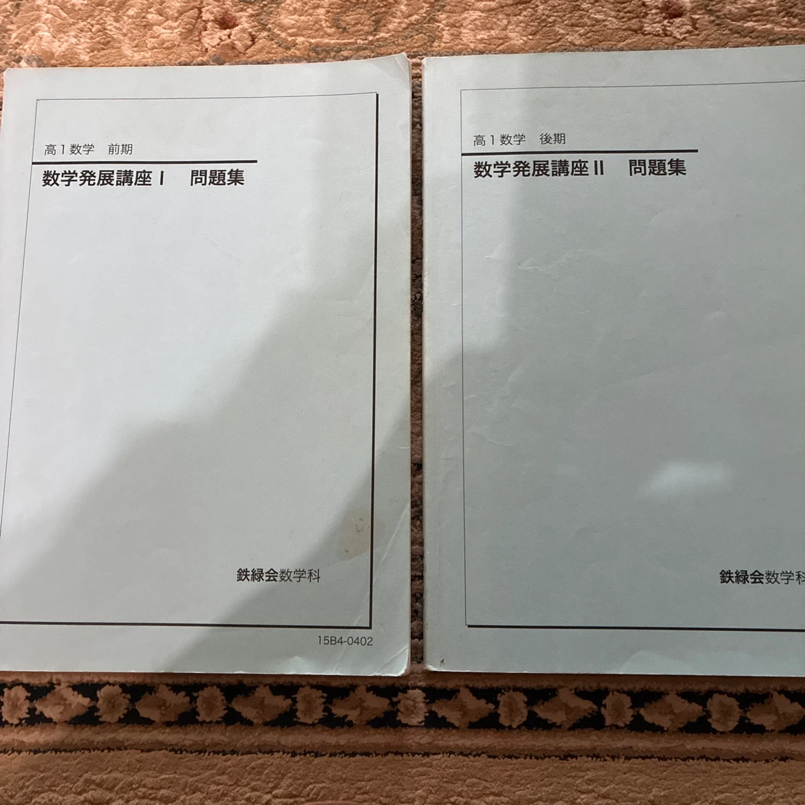 鉄緑会 高1数学発展講座 問題集 前期・後期セット