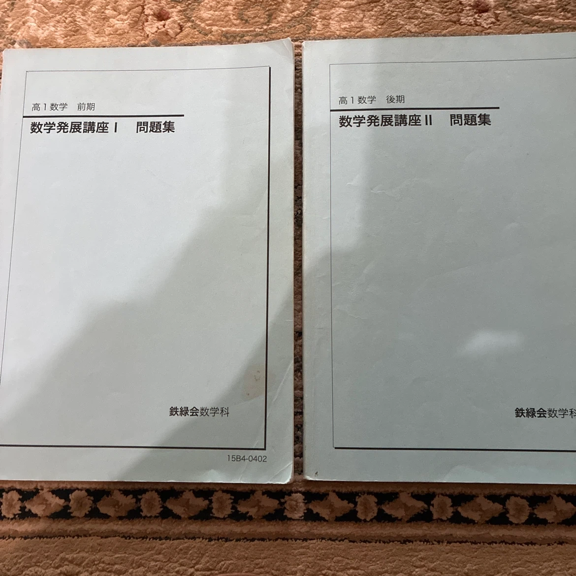 鉄緑会 高1数学発展講座 問題集 前期・後期セット