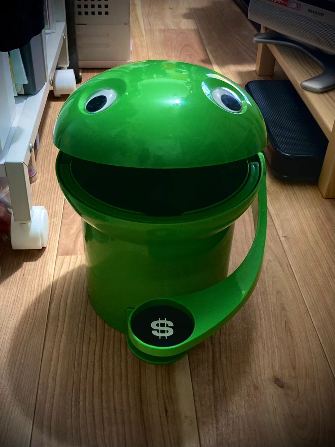 カエル型 オモチャ箱　ダストボックス ゴミ箱