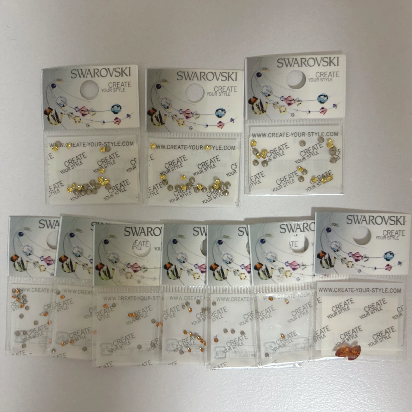 スワロフスキー トパーズ系　まとめ売り