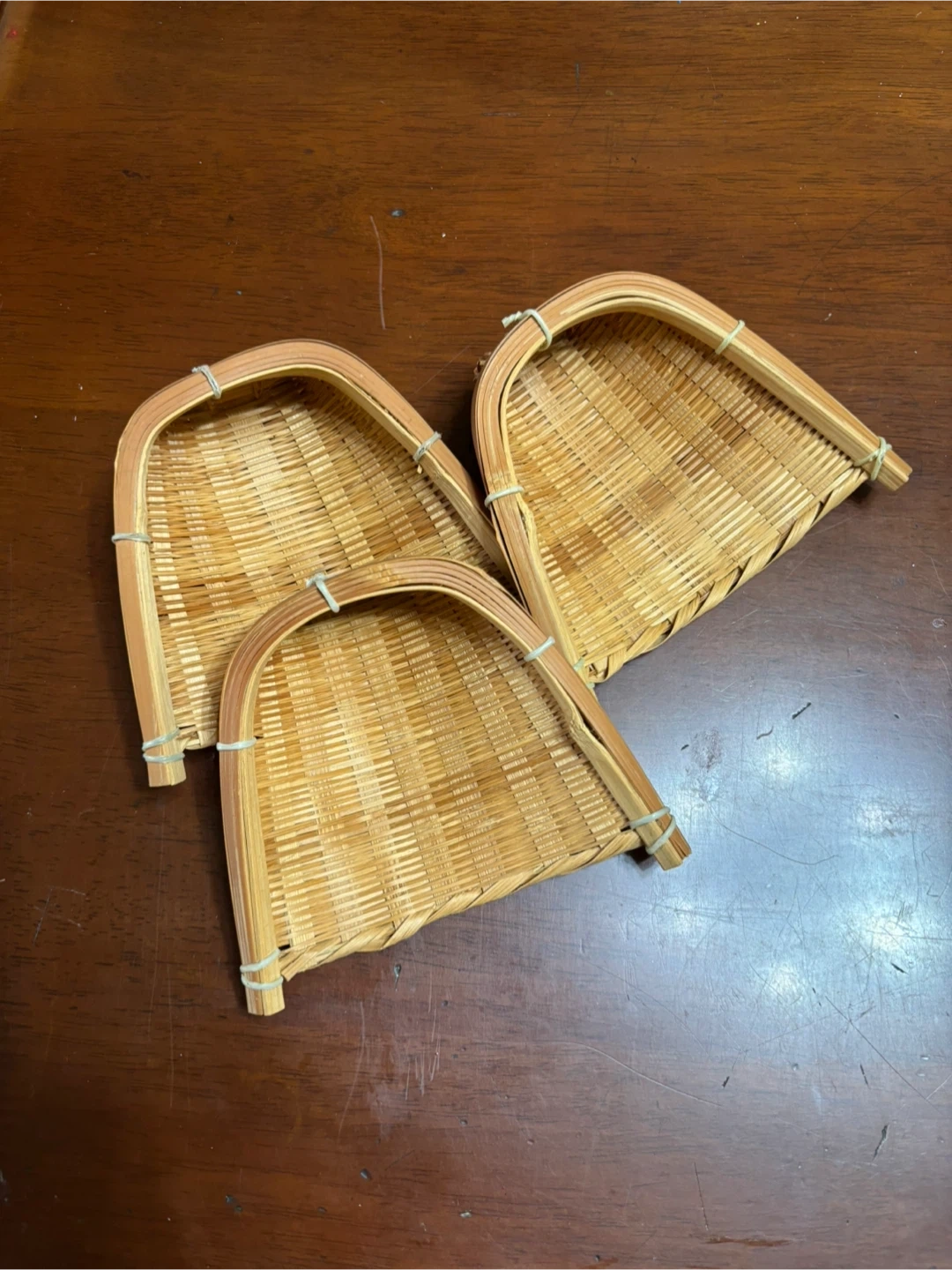竹製 ミニカゴ3個セット