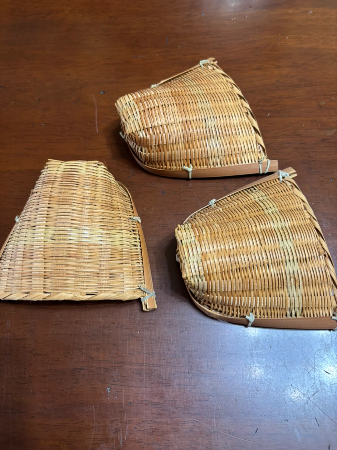 竹製 ミニカゴ3個セットの写真2枚目