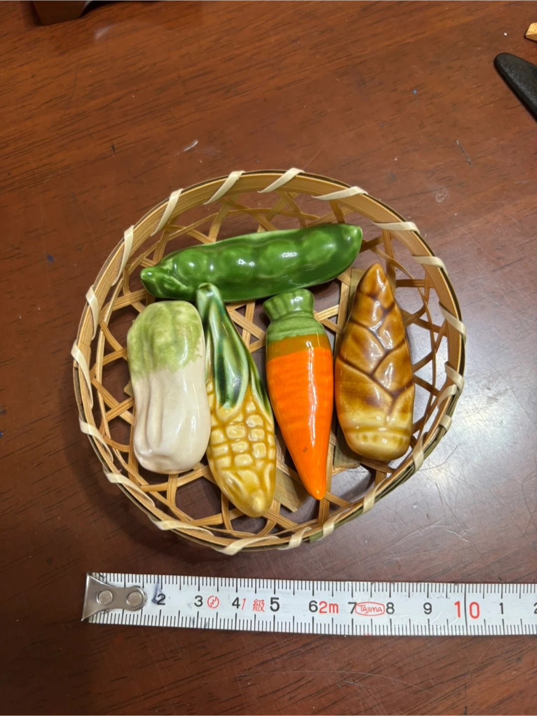 野菜モチーフ 陶器製置物 5点セット