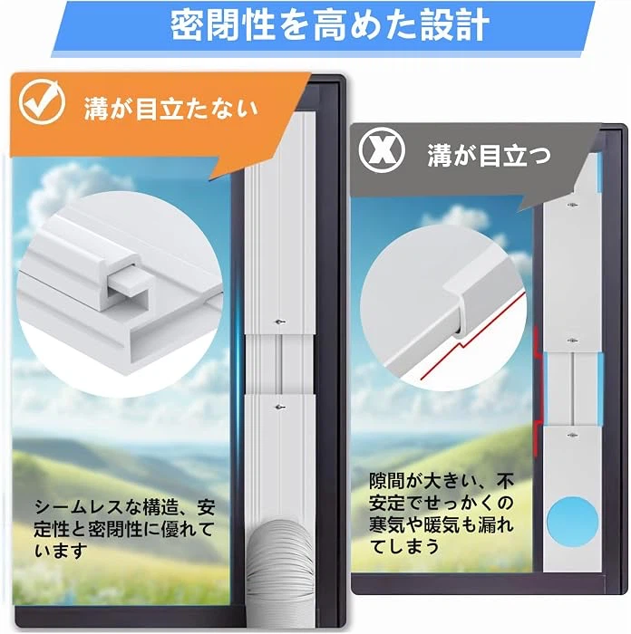 新品スポットクーラー 窓パネル 排気ホース用の写真4枚目