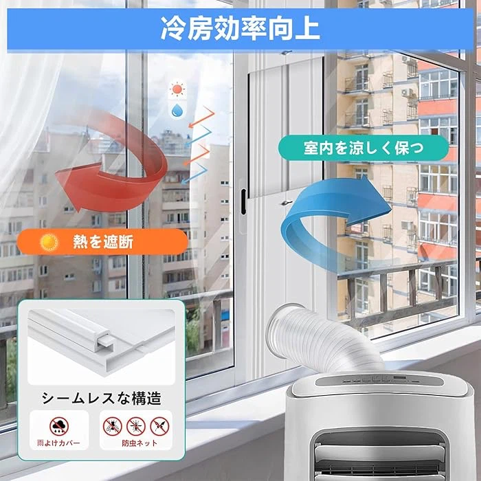 新品スポットクーラー 窓パネル 排気ホース用の写真5枚目
