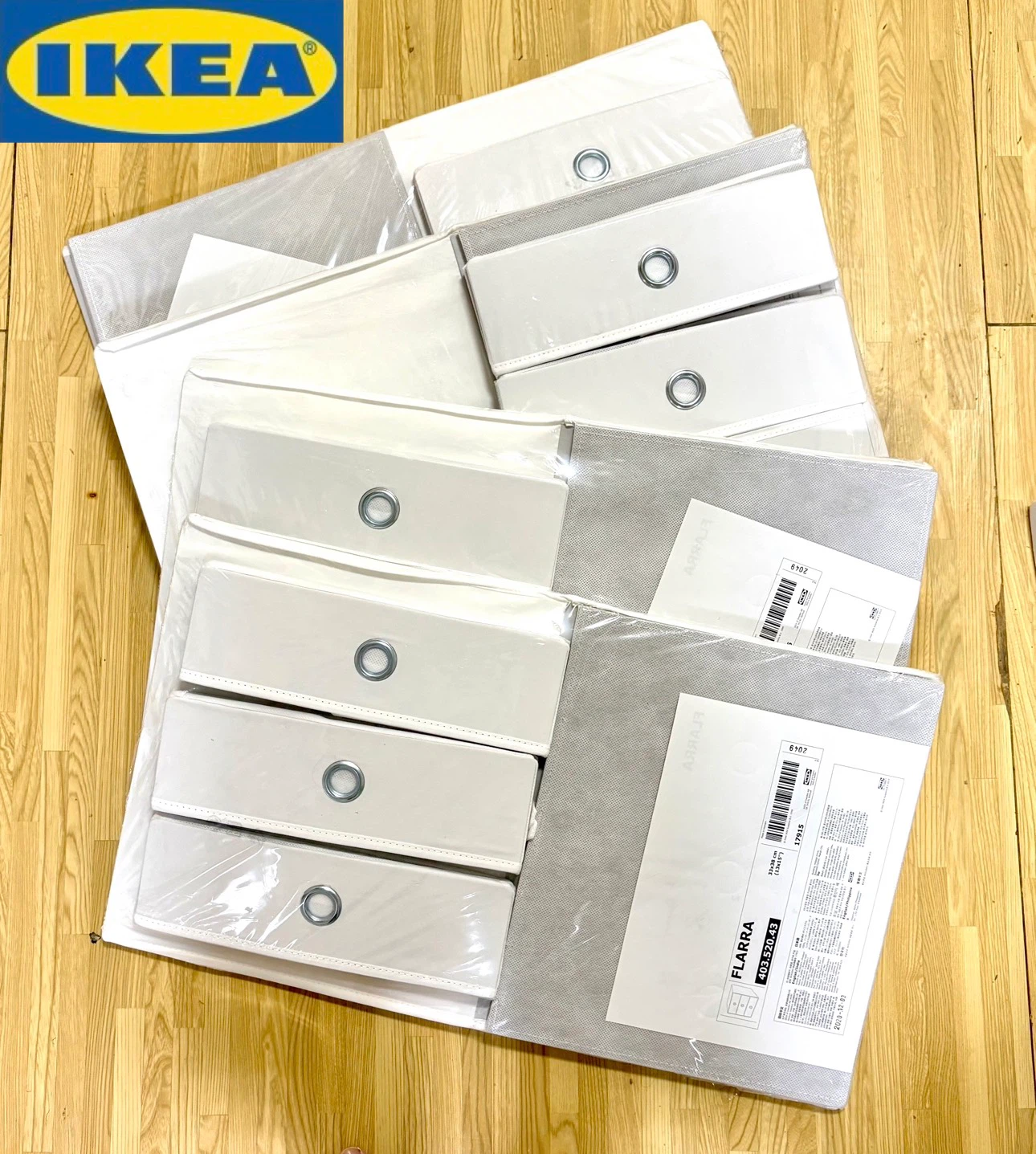 IKEA  FLARRA 3段ミニチェスト・DRONA  ドローナ　6点セット