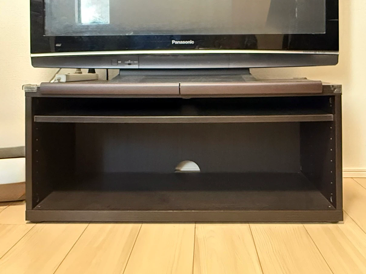 【譲渡】テレビ台 ローボード ダークブラウンの写真2枚目