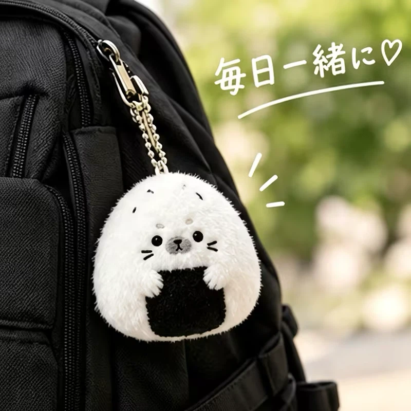 新品アザラシ おにぎり ぬいぐるみ キーホルダーの写真2枚目