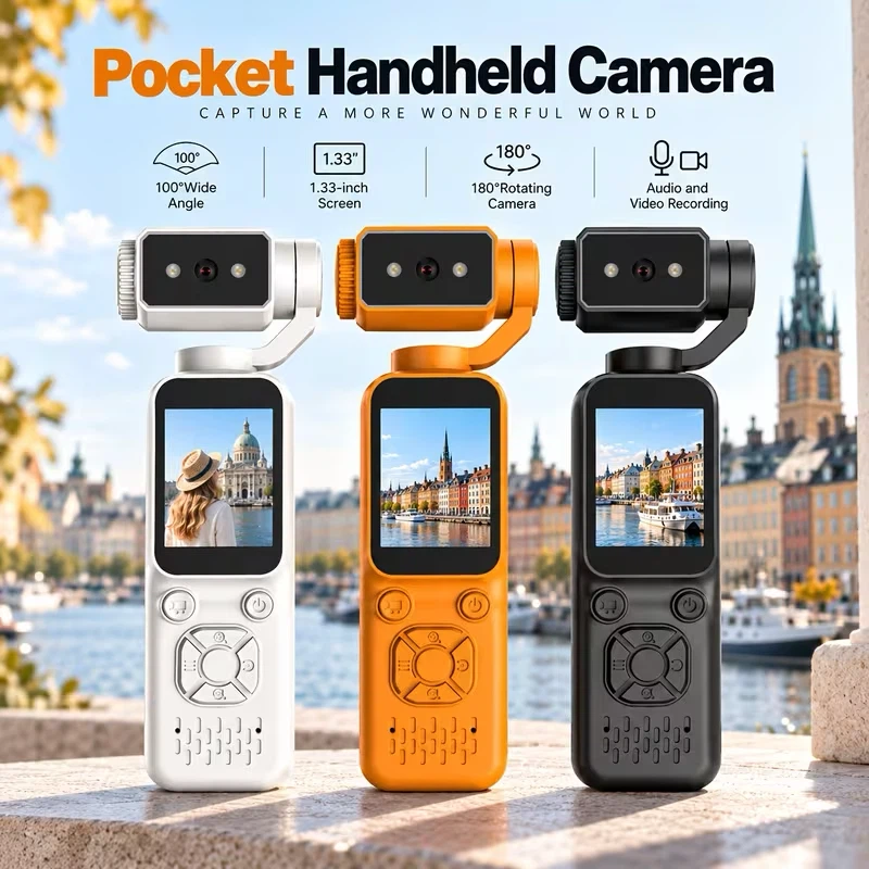 新品ポケットVlogカメラ ジンバルカメラ 1.33インチの写真2枚目