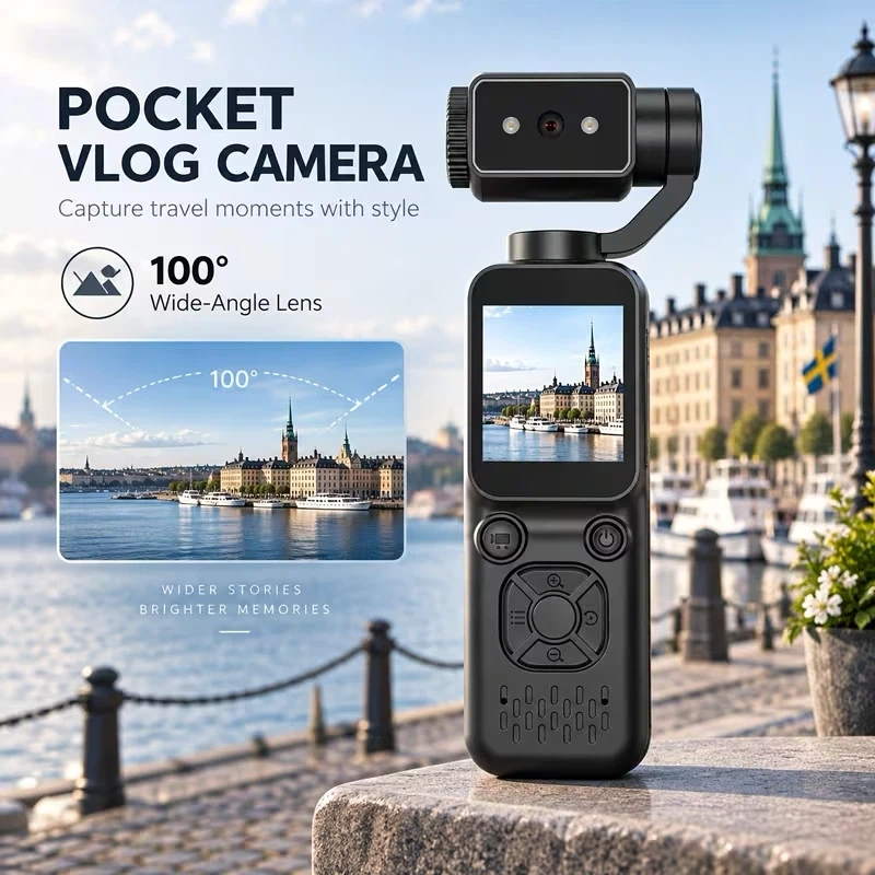 新品ポケットVlogカメラ ジンバルカメラ 1.33インチの写真4枚目