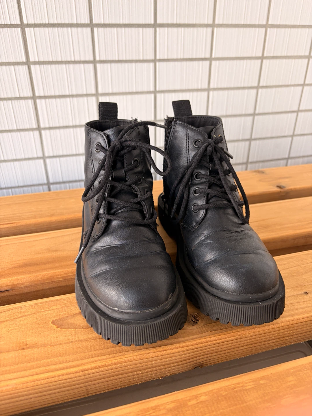 【おまとめ割引あり】ZARAザラ キッズ ブーツ ブラック 30 サイズ　19cm