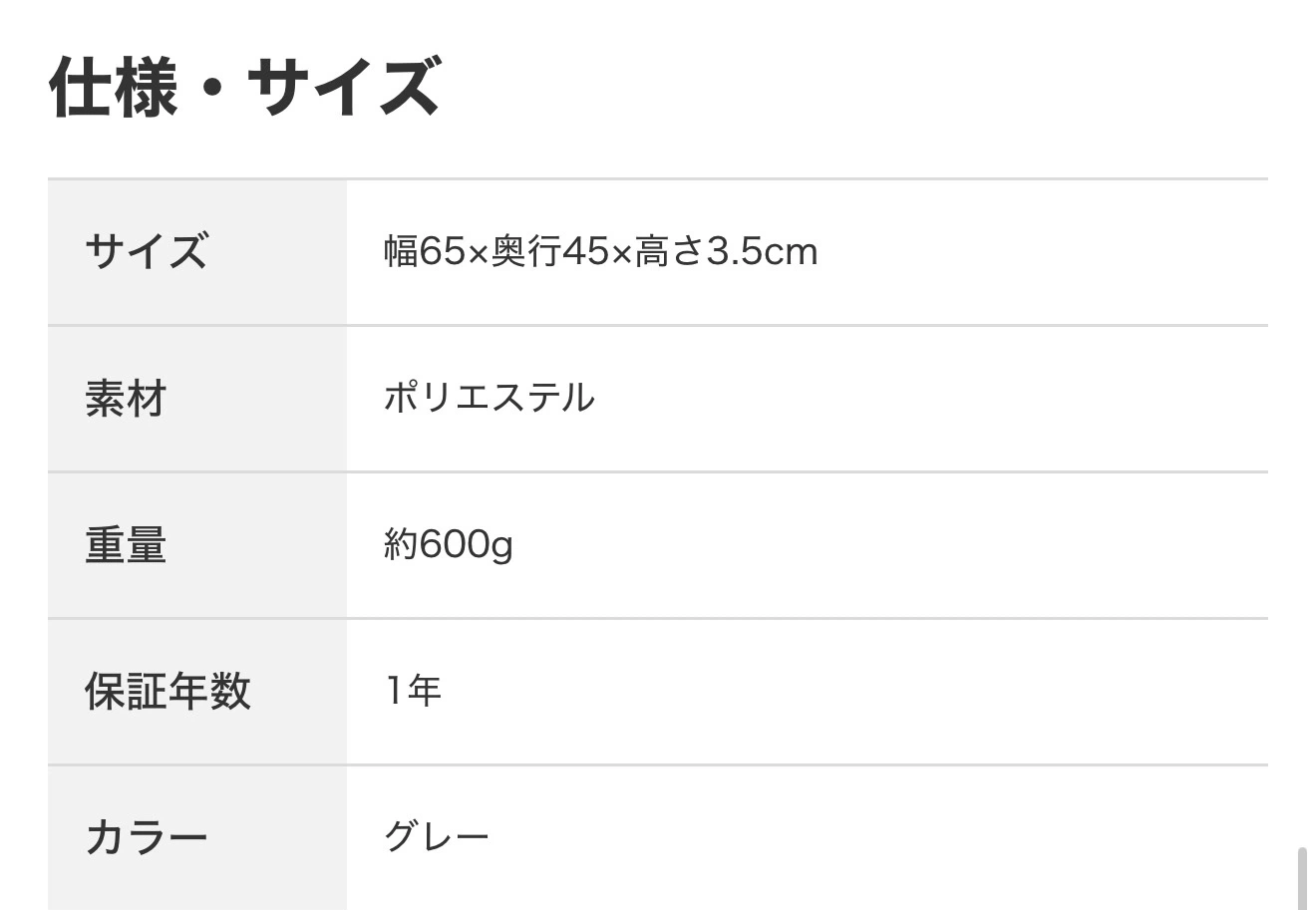 ニトリ ペット用ケアクッション グレーの写真3枚目